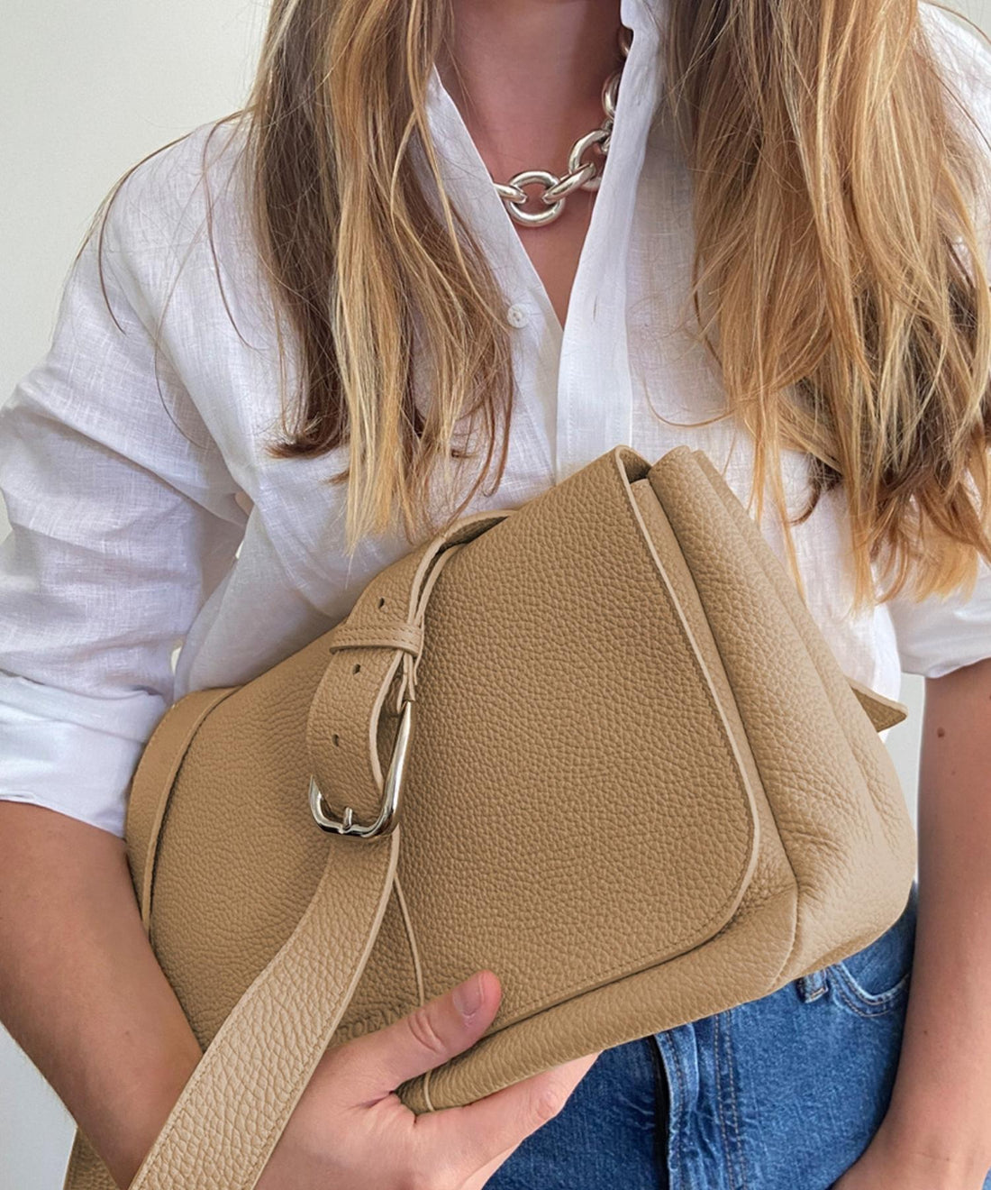 The Satchel in Sesame